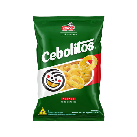 Salgadinho Elma Chips Cebolitos Pacote 45g 
 