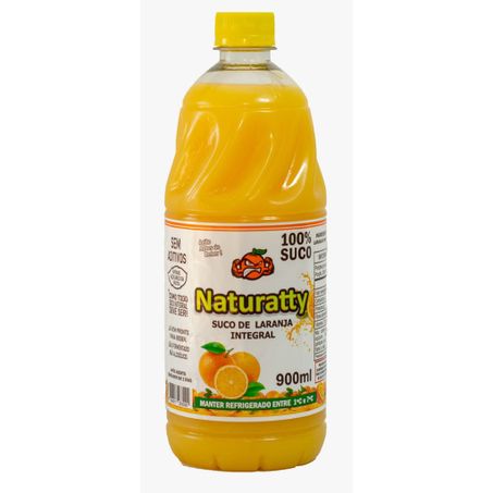 SUCO INTEGRAL RESFRIADO NATURATTY LARANJA PET 900ML