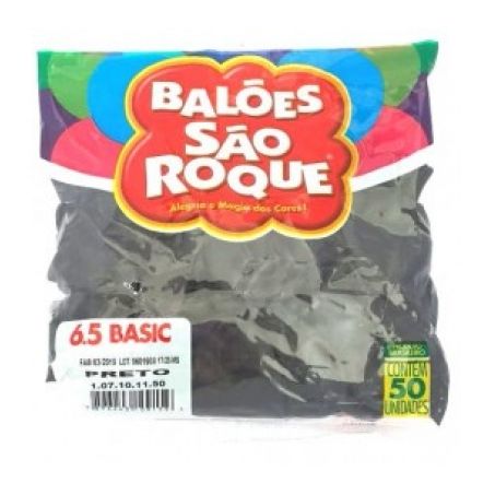 BALAO SAO ROQUE CLASSIC N.6.5 PRETO C/50
