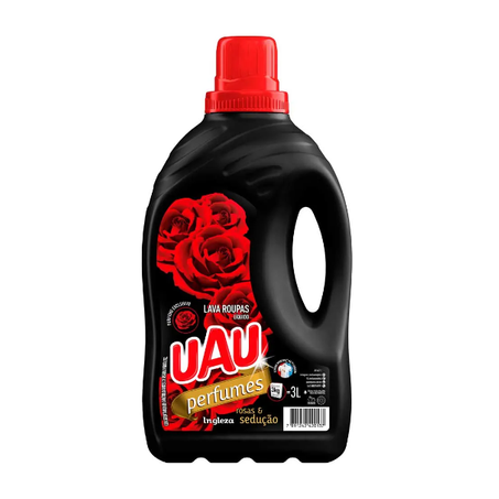 Lava Roupas Uau Perfumes Rosas e Sedução Frasco 3lt