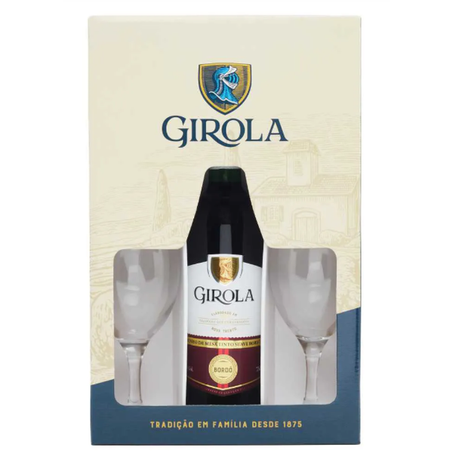 Kit girola vinho bra tinto suave 750ml+2