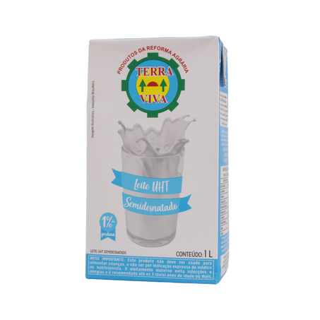 LEITE LONGA VIDA TERRA VIVA SEMIDESNATADO 1L 360-2