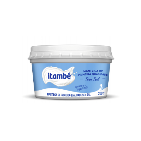 MANTEIGA ITAMBE 200G PRIMEIRA QUALIDADE POTE S/SAL