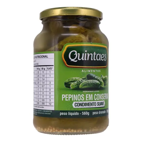Pepino em Conserva Quintães Vidro 300G 360-33