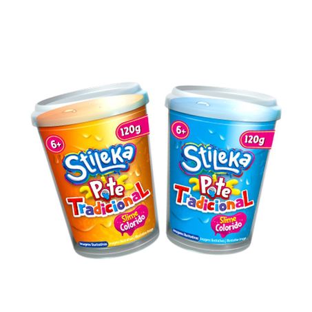 Brinquedo Fampar Pote Slime Stileka Tradicional