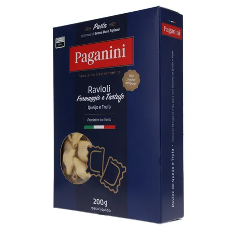 Massa Ravioli Paganini Queijo e Trufa Caixa 200gr 360-4