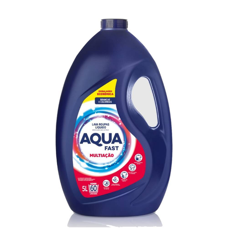 Lava Roupas Líquido Aquafast Multiação 5L