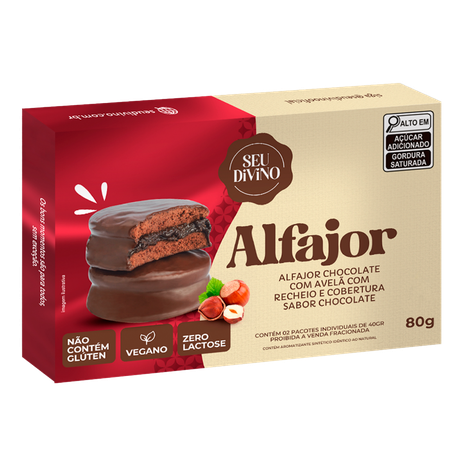 Alfajor Seu Divino Avelã sem Glúten 80g