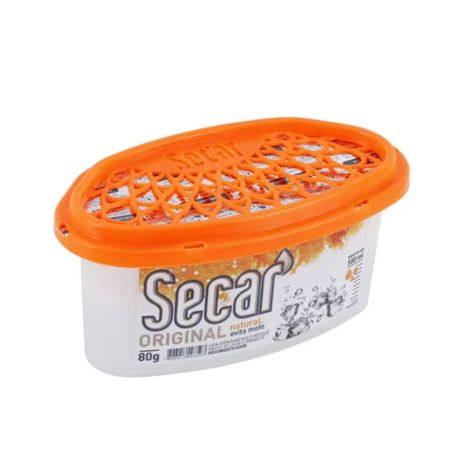 Desumidificador de Ambientes Secar Original Natural Evita Mofo Pote 80gr
