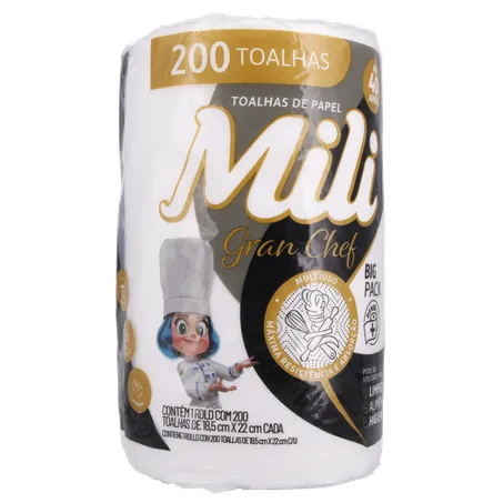 Papel Toalha Gran Chef Mili 200 Folhas 360-34