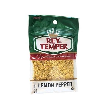 CONDIMENTOS REY TEMPER LEMON PEPPER PACOTE 50G