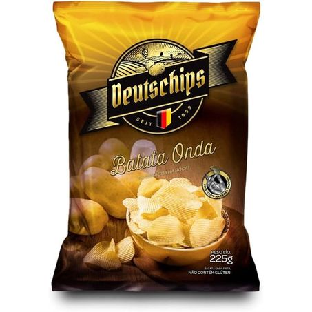 Batata chips deutschips onda 225g