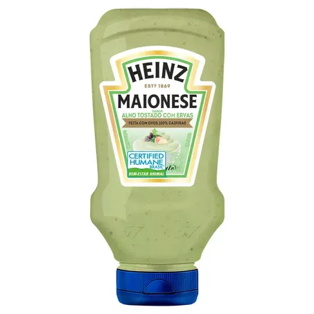 Maionese heinz alho tostado com ervas 215g