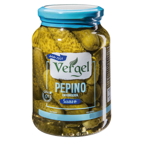 Pepino vergel 200g suave em conserva