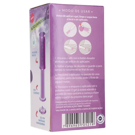 Gel adesivo sanitário sani all lavanda refil 37g 360-15