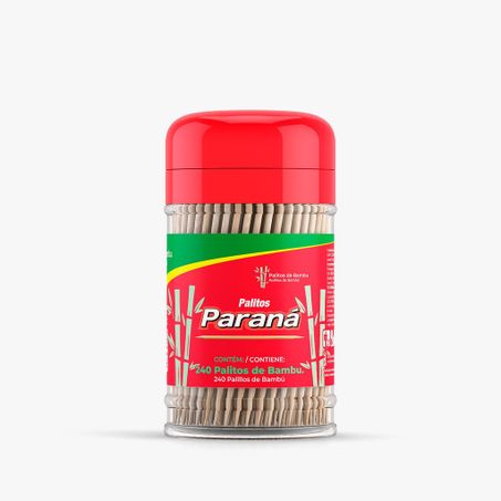 Palito de madeira paraná bambu com 240 unidades