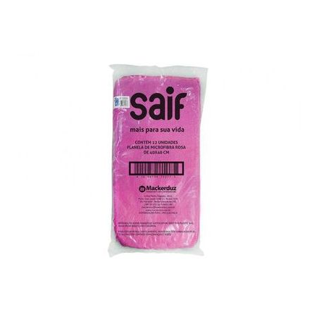 SAIF FLANELA MICROFIBRA ROSA 40X40                