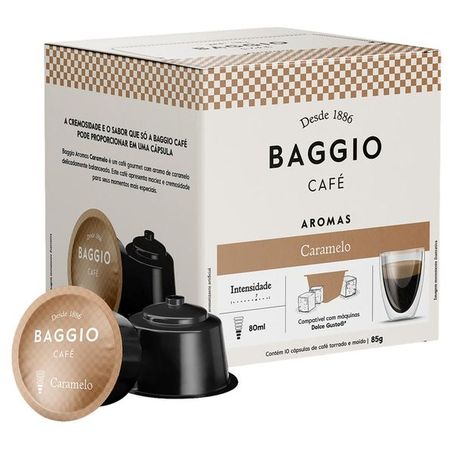Café em cápsula Baggio caramelo c/10 85g