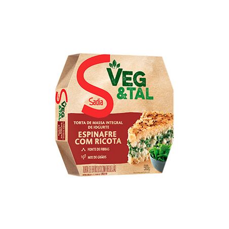 Torta integral sadia 500g espinafre ricota