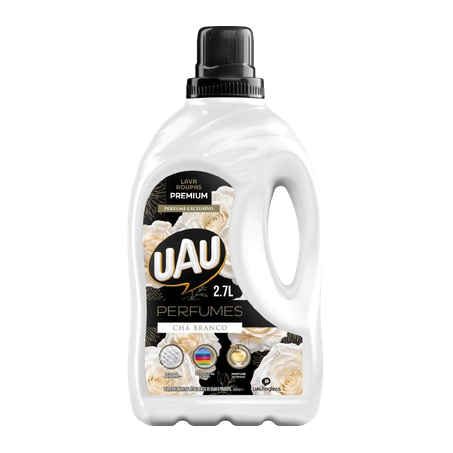 LAVA ROUPAS LIQUIDO CHA BRANCO UAU 2,7 L          