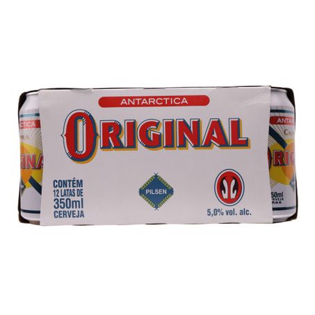 Cerveja antarctica original pilsen 350ml caixa com 12un