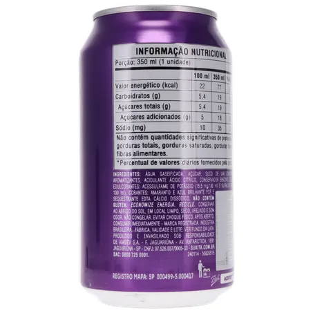 Refrigerante de Uva Sukita Lata 350ml 360-15