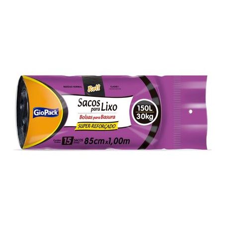Saco lixo giopack roll sup.reforcad 150l