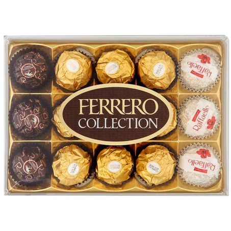 Bombom ferrero rocher 134g 12un collection
