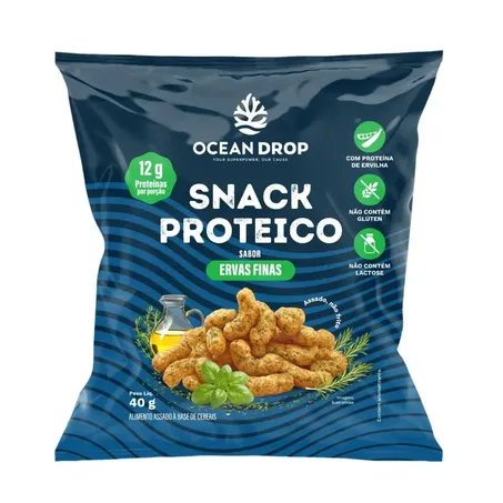 SNACK PROTEICO SABOR ERVAS FINAS 40G - OCEAN DROP