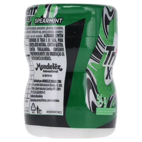 GOMA MASCAR TRIDENT GARRAFA SPEARMINT 54G 360-27