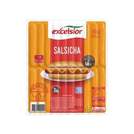 Salsicha excelsior hot dog s/c 2kg