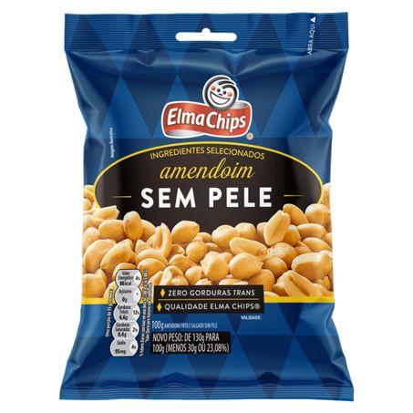 Amendoim elma chips sem pele 100g