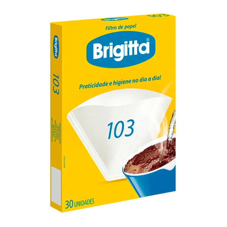 Filtro de Papel Brigitta 103 Caixa com 30un - 75gr