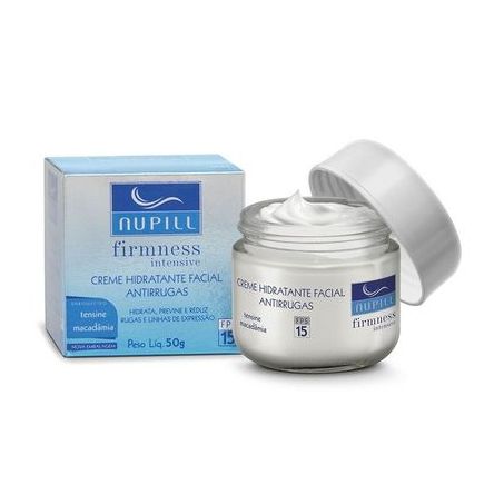 CREME HIDRATANTE FACIAL ANTIRRUGAS FPS15 NUPILL 50G