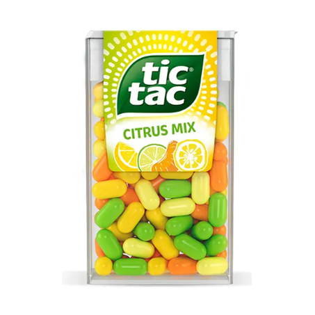 Bala tic tac 14,5 gr citrus mix