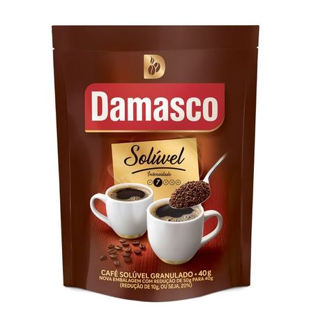 Café solúvel damasco refil 40g