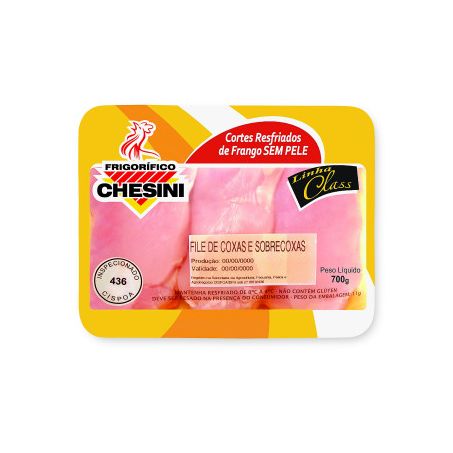 Coxa sobrecoxa chesini 700g sem osso resfriada