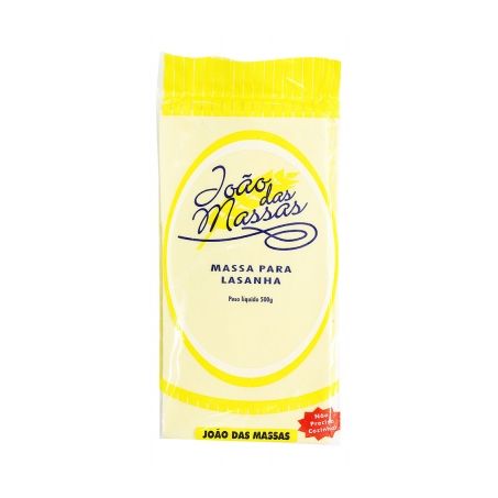 Massa lasanha quadrada joão das massas 500g