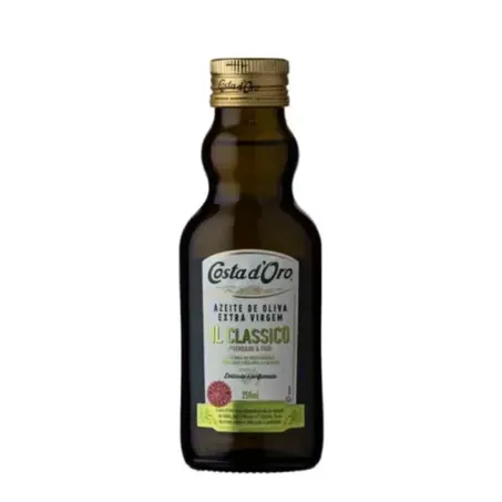Azeite Oliva Costa d Oro 250ml Vidro Extra Virgem