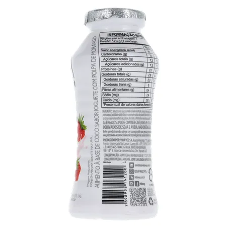 IOGURTE VIDA VEG S/LACTOSE MORANGO 170G 360-11