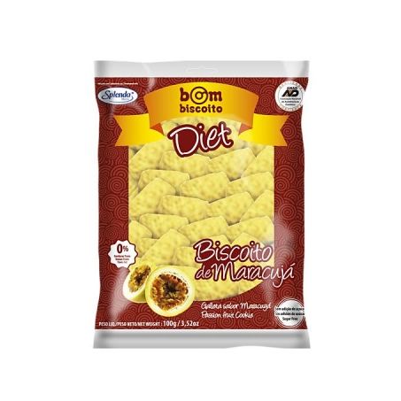 BISCOITO DIET BOM 100G MARACUJA 