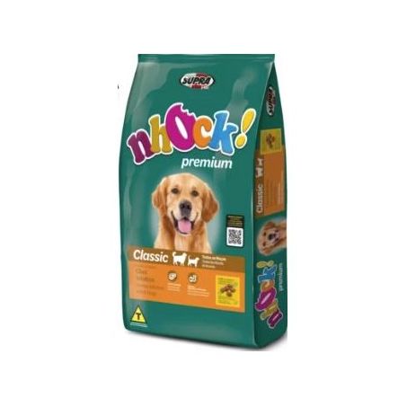 ALIMENTO PARA CÃO NHOCK PREMIUM CLASSIC ADULTO CARNE PACOTE 15KG
