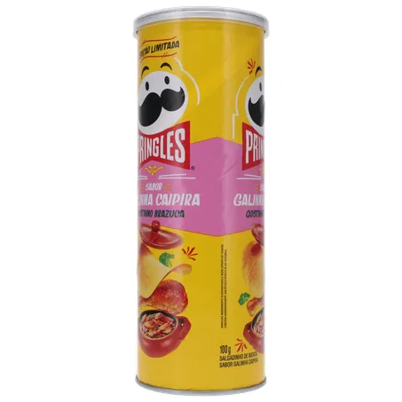 SALGADINHO BATATA PRINGLES GOSTINHO BRAZUCA GALINHA CAIPIRA LATA 100G 360-28