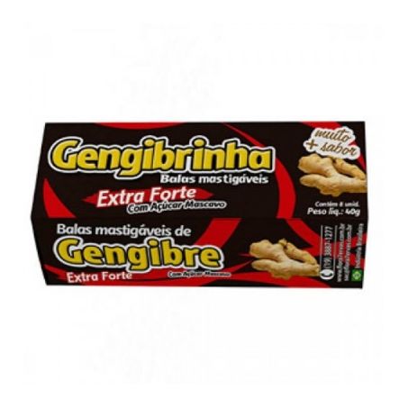 Bala Gengibrinha Extra Forte Embalagem 40G