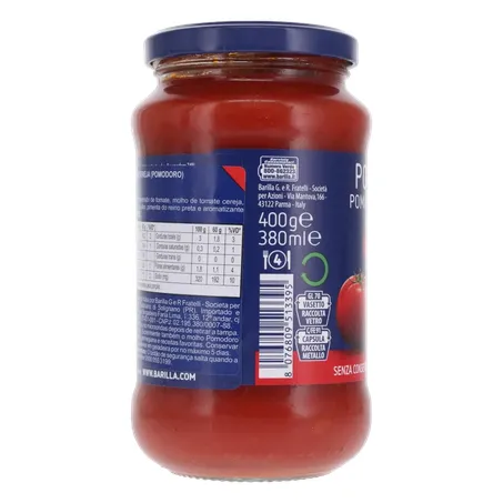 MOLHO TOMATE BARILLA POMODORO E DATTERINI 400G 360-26