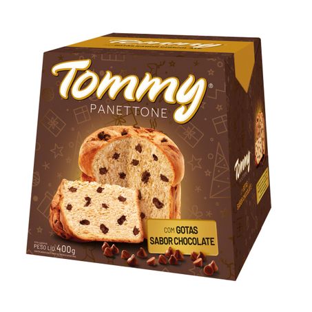 PANETTONE COM GOTAS DE CHOCOLATE TOMMY