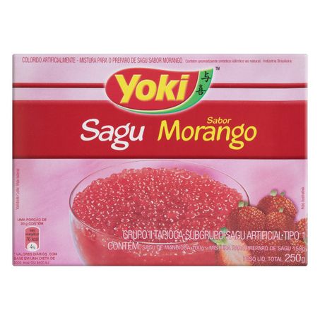 MISTURA PARA SAGU TIPO 1 MORANGO YOKI