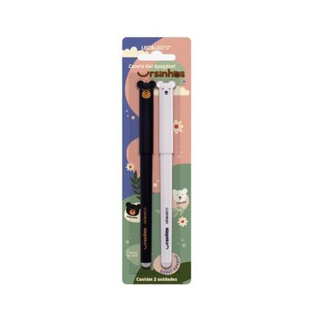 KIT CANETA LEO & LEO GEL APAGAVEL URSINHOS REF.97959