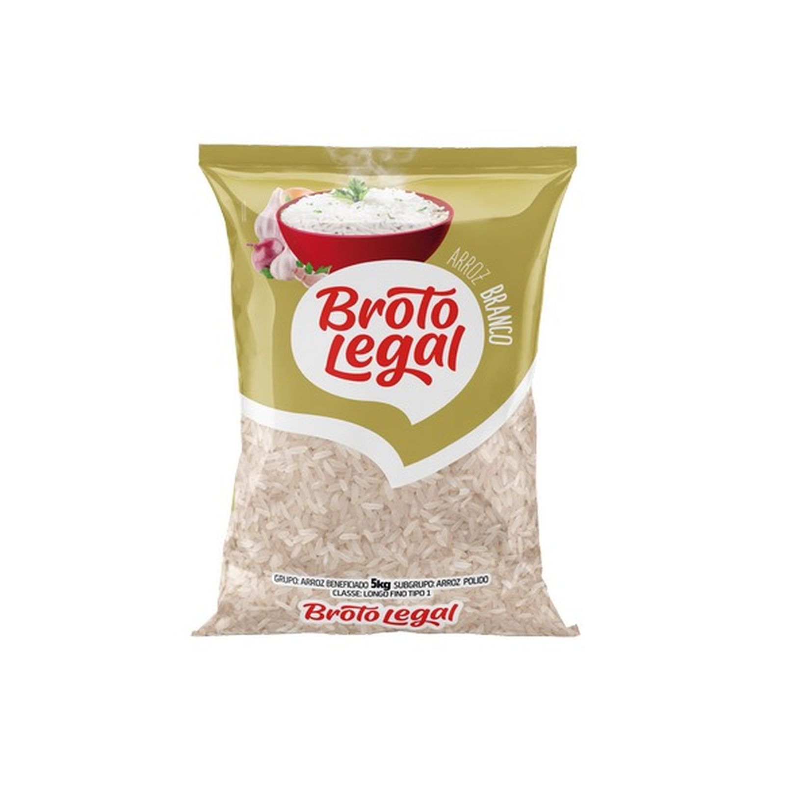 Arroz Tipo 1 Broto Legal Pacote 5KG