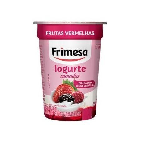 Iogurte frimesa bicamadas sabor frutas vermelhas copo 130g